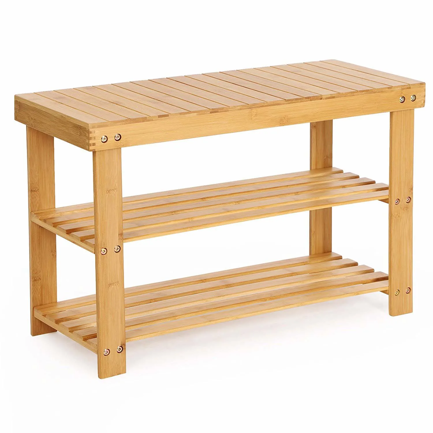 Bamboo Entryway Furniture Shoe Store Wood Rack View Furniture