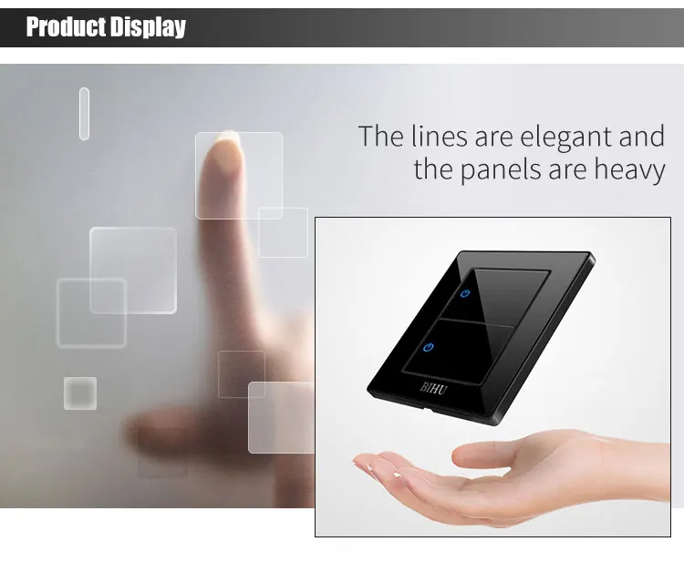 High Performance Led Indicator 2 Gang 2 Way Light Switch