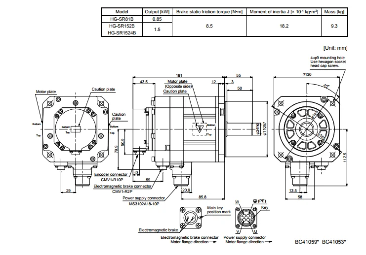 Hg-sr152b Mitsubishi 100% Origin And New Made In Japan Motor - Buy Hg ...