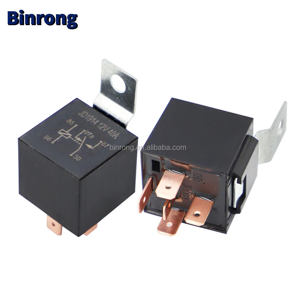Jd1914 12v 40a 5pin Automotive Electromagnetic Relay - Buy Mini Relay ...