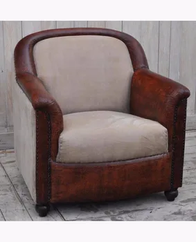Aged Leather Suede Brown Vintage Sofa Furniture Aged Leather Suede Brown Vintage Sofa