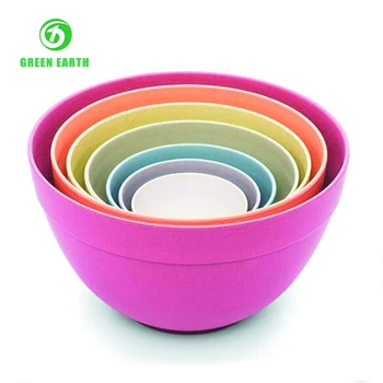 disposable superior bamboo fiber eco colorful larger bowl dinner