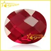 oval shape checker cut ruby bangkok cubic zirconia ruby
