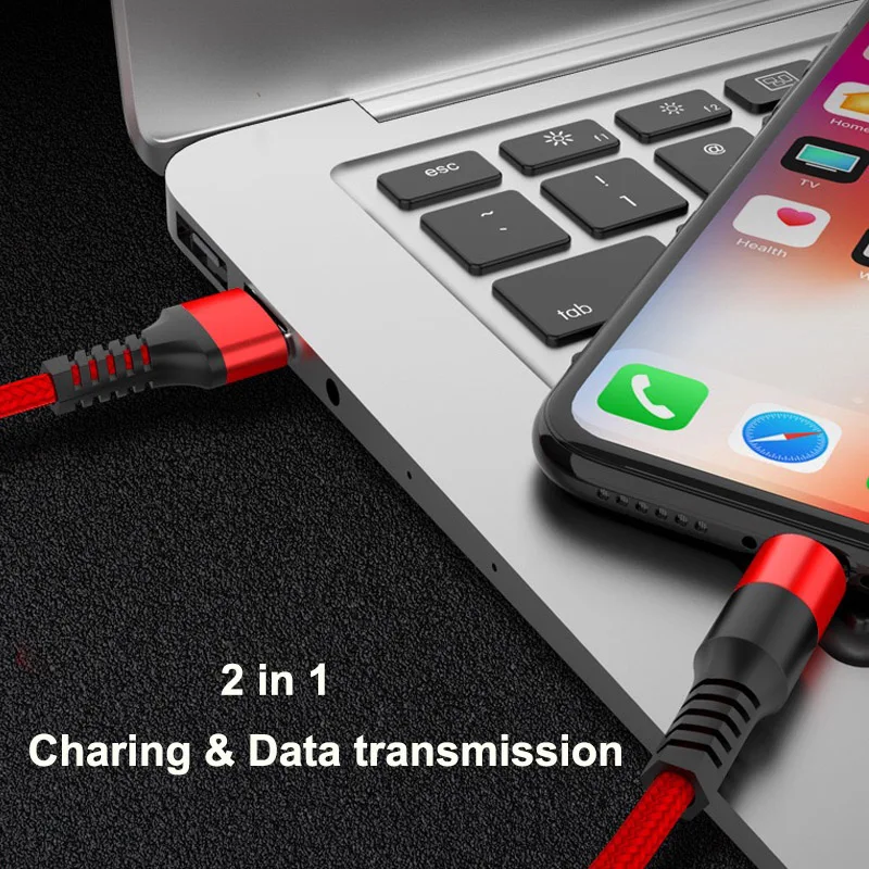 Factory Retail Nylon Braided 2.5A Type C Data Line Micro USB Cable - ANKUX.COM