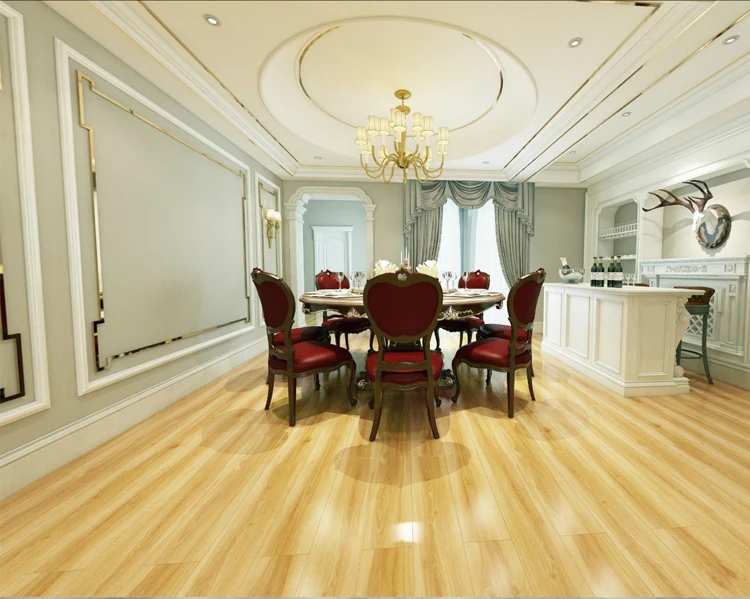 Oak Flooring Smooth Laminate Flooring Waterproof