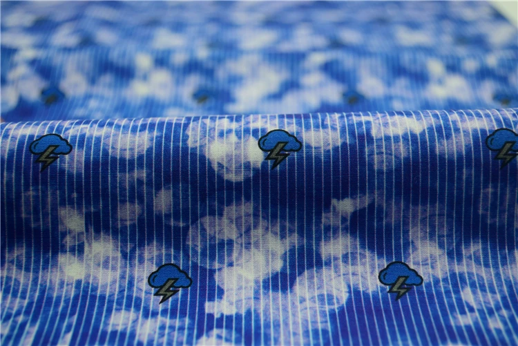 Skygen Plain Weave Soft 100 Cotton Striped Cloud Print Fabric Buy Cloud Print Fabric,100