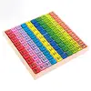 Mathematics Educational Math Wooden Toys Multiplication Table Kids Baby puzzle blocks for Montessori