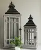Two-piece Chinese design gray brush white wooden lantern