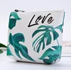 Small fresh turtle back leaf coin purse large capacity printed PU coin purse