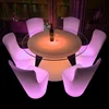 Event party use LED Light table bar table modern dining table led furniture