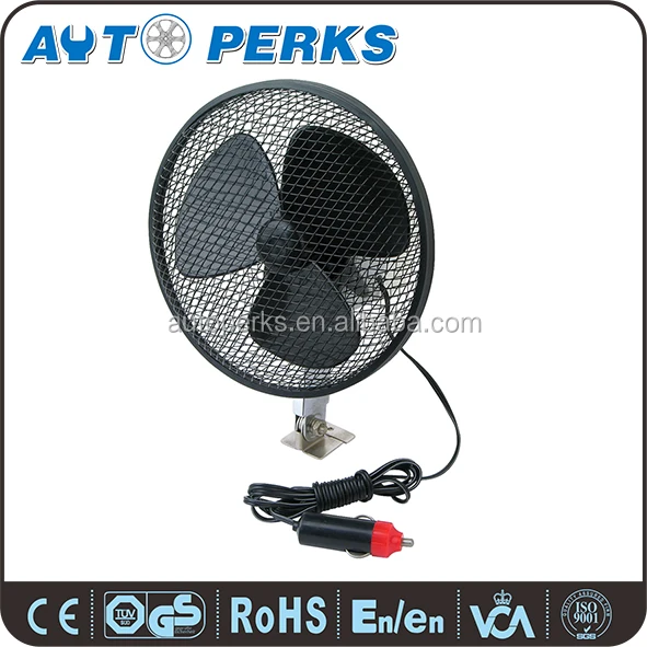 6'' Deluxe Oscillation Super Power Portable 12 Volt Fan With Clip Car