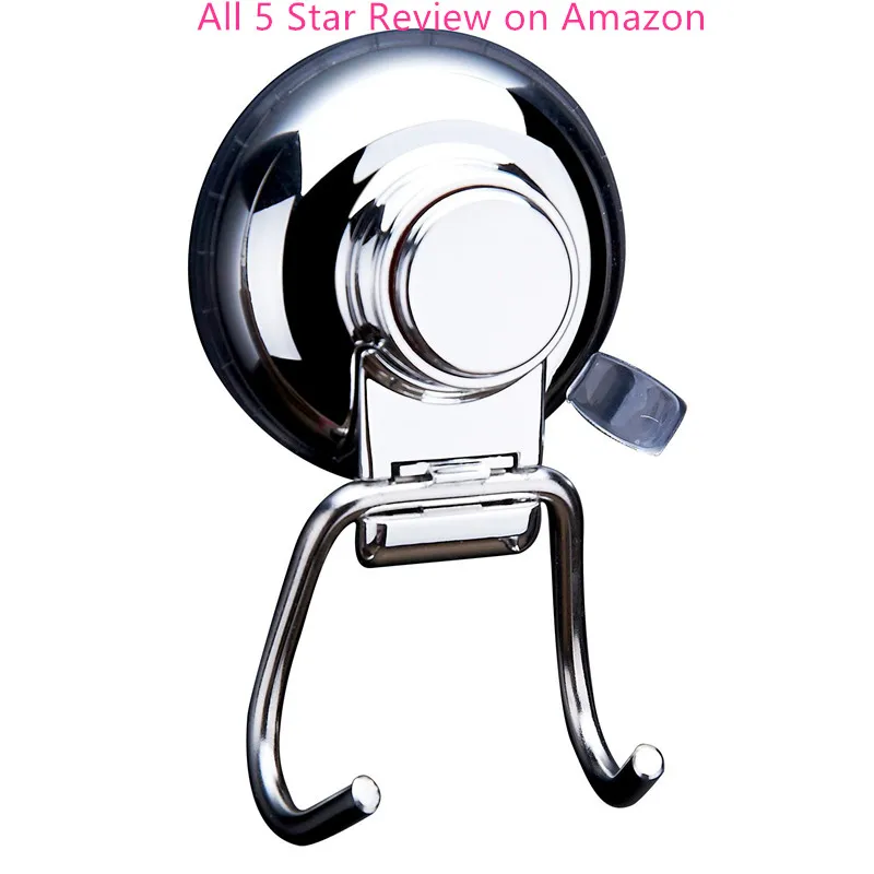 Powerful Waterproof Sus304 Stainless Steel Chrome Heavy Duty Vacuum Suction Cup Hooks Holder