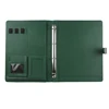 Business A4 Leather Notepad File Folder With Ring Binder, Professional PU Leather Cover Padfolio