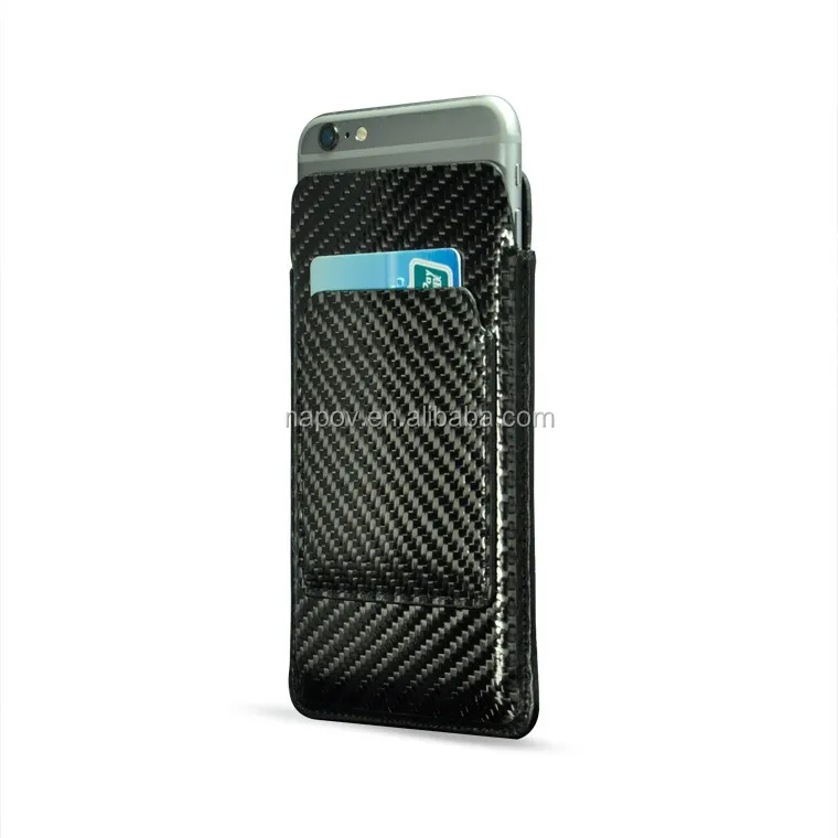 Card Holder Attach To The Back Of Smart Phone,Cell Phone Carbon Fiber