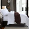 Nantong supplier wholesale hotel bed linen 100% cotton plain dyed bedding sheet set