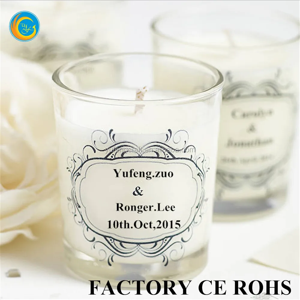 candle wedding favors
