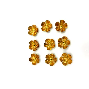 Jewelry making supplies wholesale china raw material ,flower shape brass jewelry accessories making