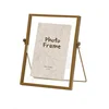 Modern metal glass photo frame liveingroom/home decoration table stand 6 inch