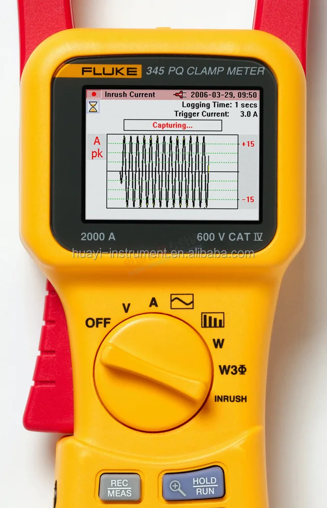 3phase Power Harmonic Clamp Meter Fluke 345 Combined With Oscilloscope,Data Logger Power Factor