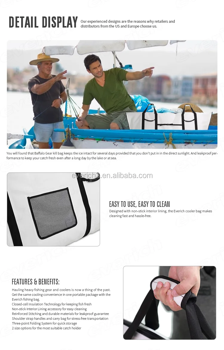 Fishing Tournament Weigh In Fish Bag Insulated Fish Cooler Bag Fish