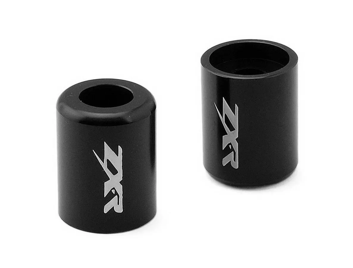 LUO Motorcycle Racing CNC Rear Caps Plugs Handlebar Protector Grips Bar Ends Weights Slider Black Fit For Kawasaki ZX-7R 1996-2003