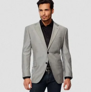gray blazer with jeans