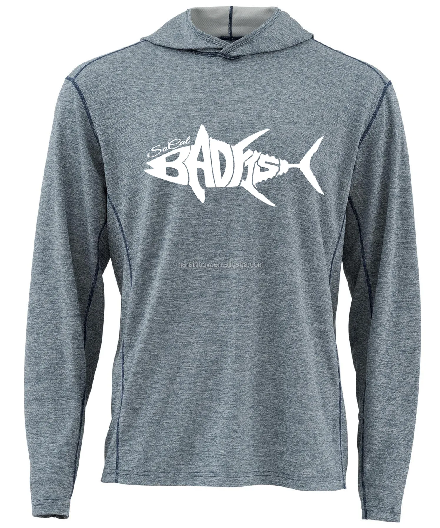 Quick Dry Lightweight Performance Fishing Hood Shirts Custom For Men