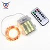 10M 100LED Battery Powered LED String Lights Remote Mini Tiny LED Lamps on Flexible Thin Silver Wire Blinking Twinkle Steady