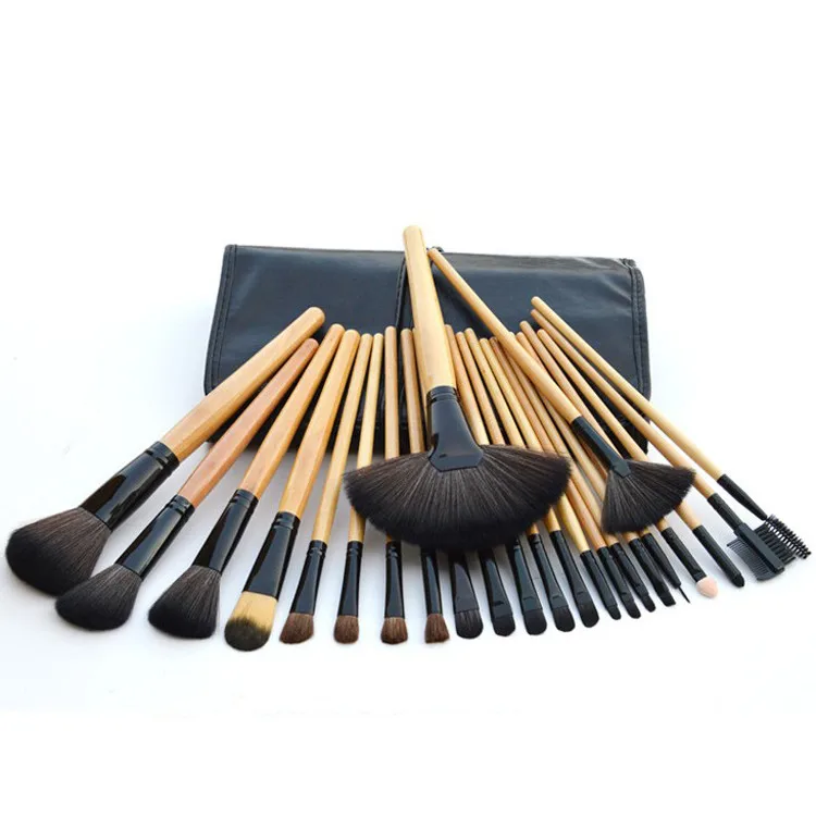 Synthetic Wood Makeup Brushes 24Pcs Set.jpg