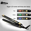 Multi functional beauty salon equipment professional LCD digital nano ceramic coating ionic hair flat