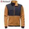ali baba China manufacturer nice cut stretch woven patch outdoor warm up fleece jacket men