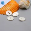 white 14mm 22L 2 Holes flat simple design Shirt Polo River mens shirt fancy Pearl Shell Buttons