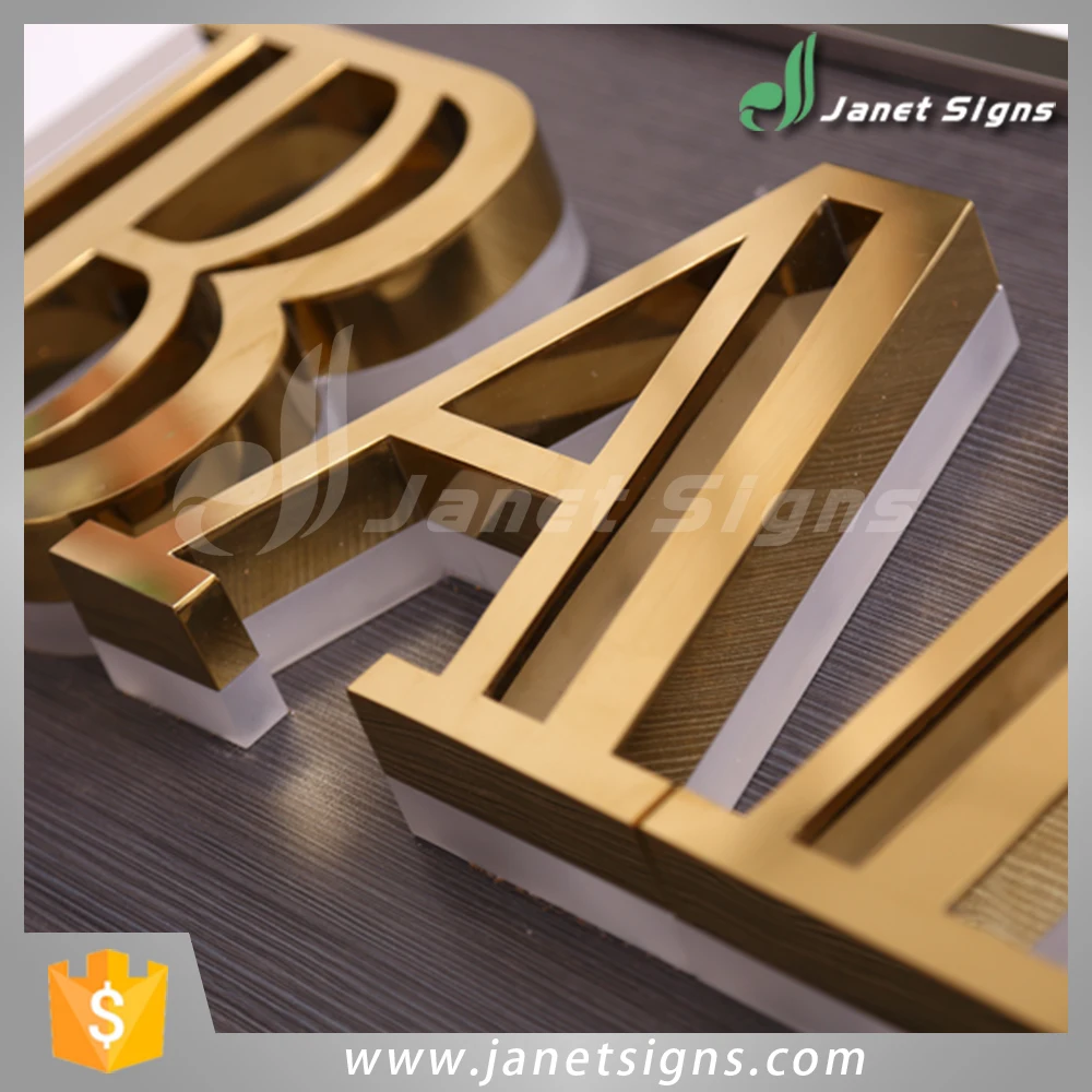 High Quality Led Backlit Brass Channel Letter For Branding Buy