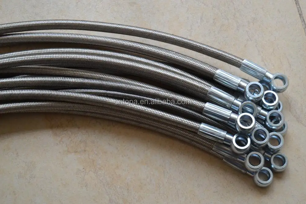 braided stainless steel flexible high pressure hydraulic hose