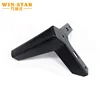 Sofa parts , black furniture feet , metal curved sofa leg riser