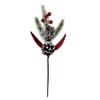 Pine cone pine needle red berries snow pick Christmas decorations wholesale #63164
