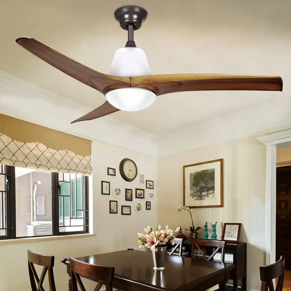 Buy Akronfire Modern Ceiling Fan With 3 Reversible Wood