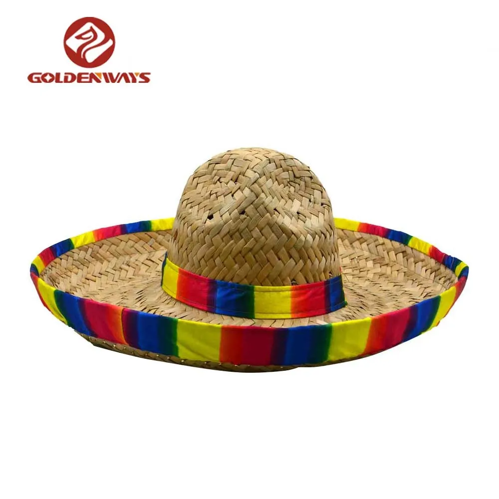 Plain Beige Peru Straw Hat For Men 