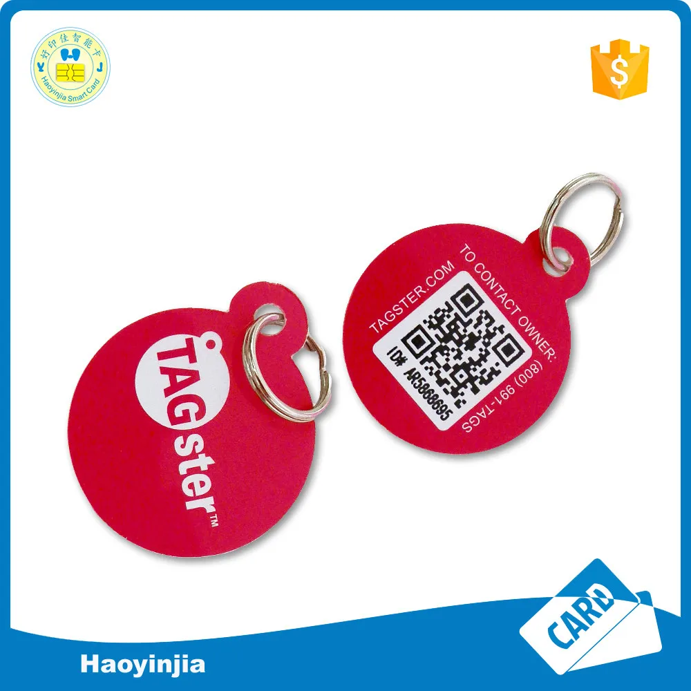 Full Color Offset Print Keychain Barcode Key Ring With Qr Code Buy