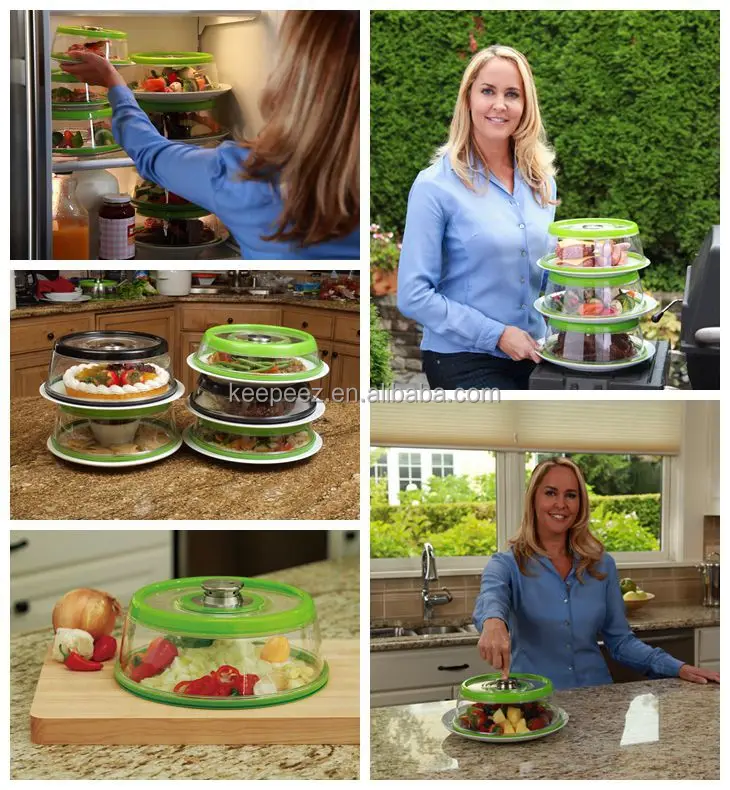 Vacuum Sealer As Seen On Tv Food Fresh Press Dome Cover Plate Vacuum Sealer As Seen On Tv Food Fresh Press Dome Cover Plate Kitchen Storage