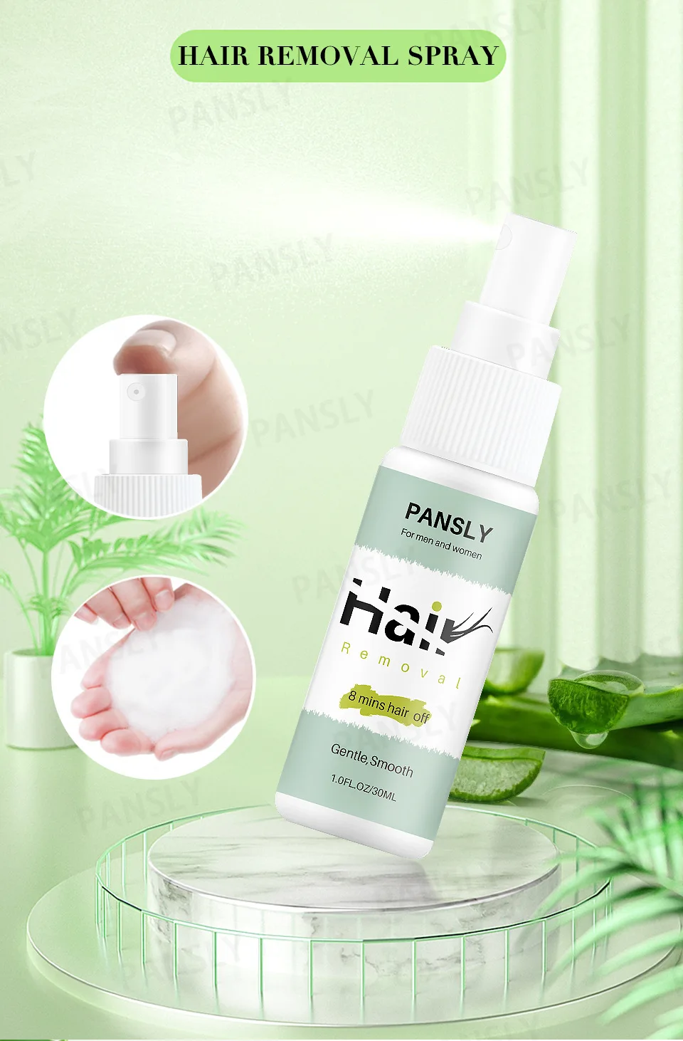 Pansly 8 Mins Permanent Hair Removal Treatment Spray Buy Permanent 