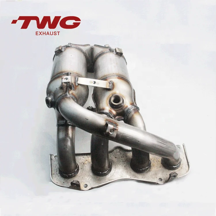 Good Quality Metallic Twc Catalytic Converter With Exhaust Manifold For