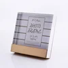 America Style Square Shape Golden Acrylic Photo Frame WIth Plating Metal Backup