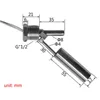 Silver Stainless Steel SUS 10W Stainless Steel Liquid Water Level Sensor Horizontal Mounting Float Switch Plastic Ball Float