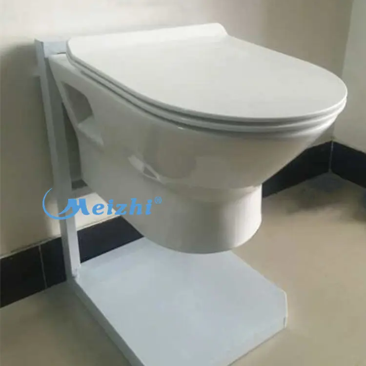 White handy lavatory toilet wall hung bowl