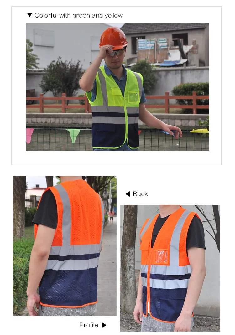 China Mesh Reflective Security Safety Vest with Pockets