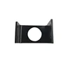 Custom Sheet Metal Fabrication, Steel CNC Bending Punching Service, Black Powder Coating Steel Stamping Monitor Bracket