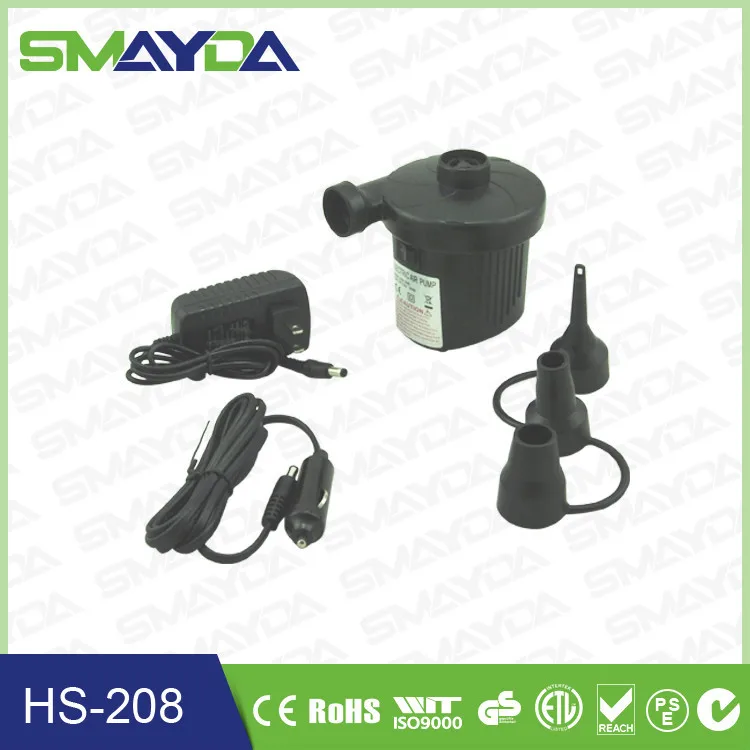 Factory Price 2 way Ac+dc Electric Air Pump For Inflatable Products Hs