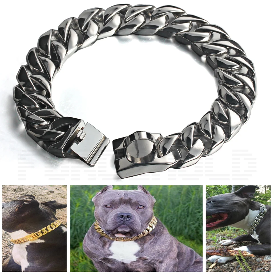 thick chain dog collars