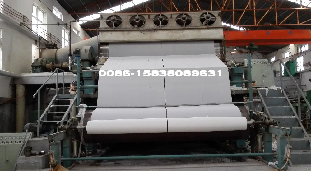 1880/160,5tpd Stable Running Cylinder Mould Tissue Paper Machine Raw Material Waste Paper